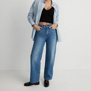 Madewell The Curvy Perfect Vintage Wide-Leg Crop Jean Size 31
